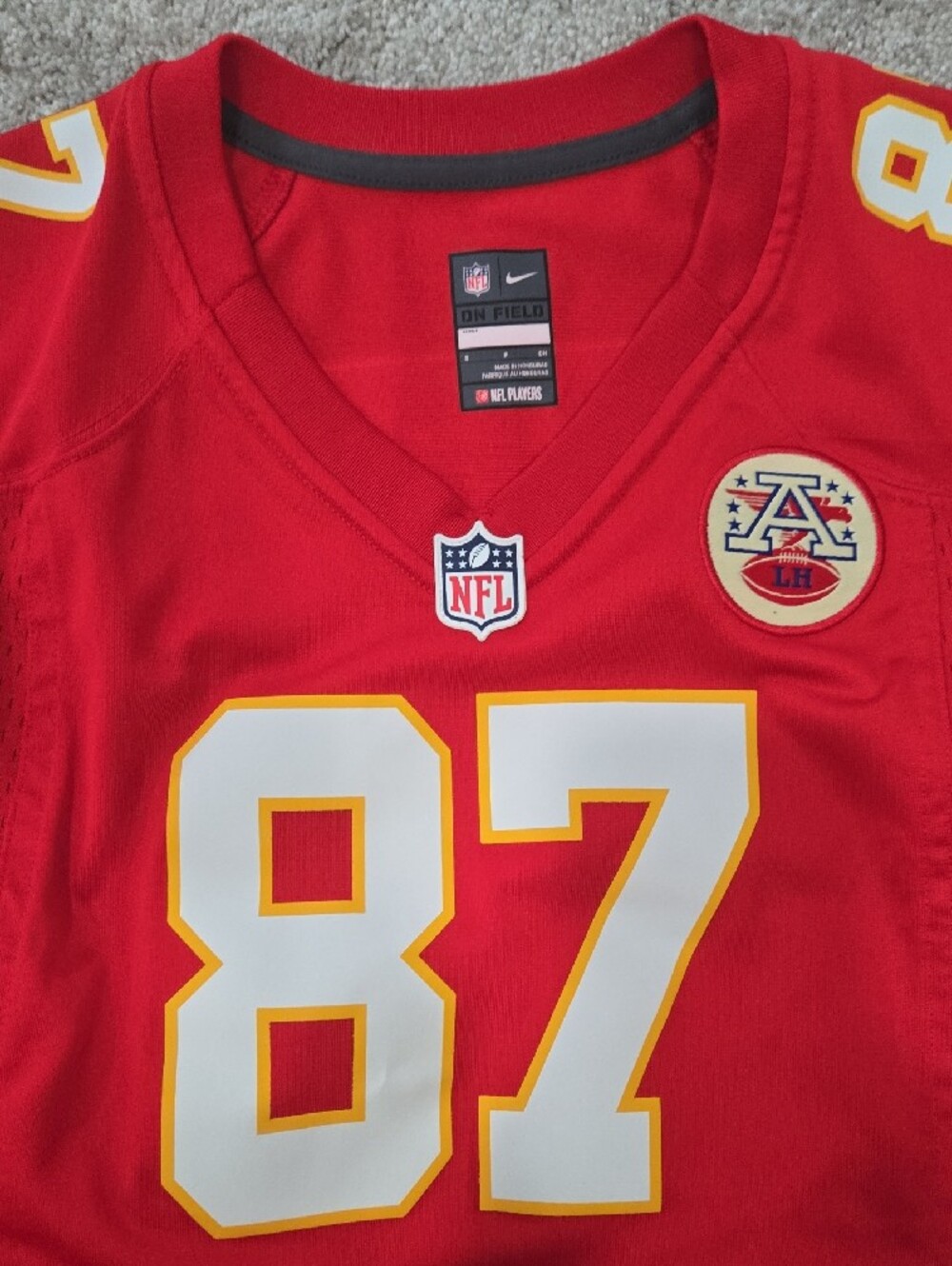 Nike Red Kansas City Chiefs #87 Short Sleeve Women's Jersey - Picture 3 of 8